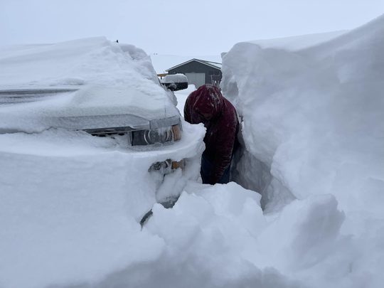 Auto im Schnee